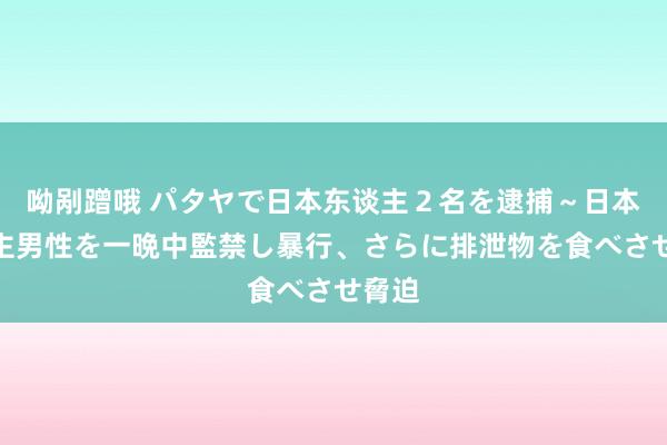 呦剐蹭哦 パタヤで日本东谈主２名を逮捕～日本东谈主男性を一晩中監禁し暴行、さらに排泄物を食べさせ脅迫