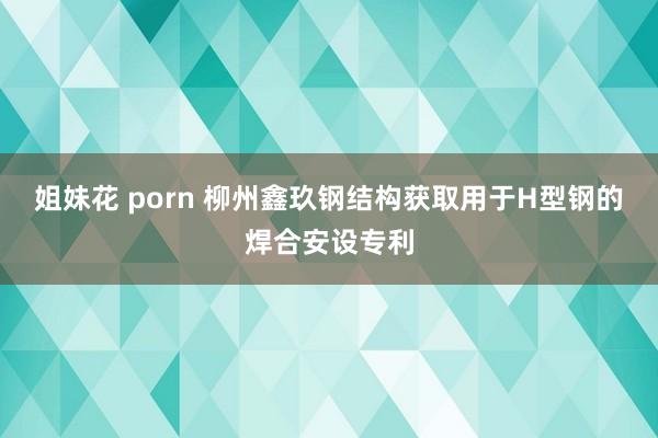 姐妹花 porn 柳州鑫玖钢结构获取用于H型钢的焊合安设专利