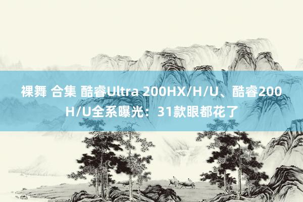 裸舞 合集 酷睿Ultra 200HX/H/U、酷睿200H/U全系曝光：31款眼都花了